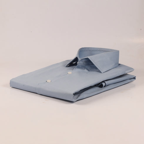 MK dull Blue Plain Shirt