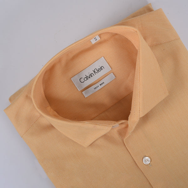 CK Peach Self Textured Shirt