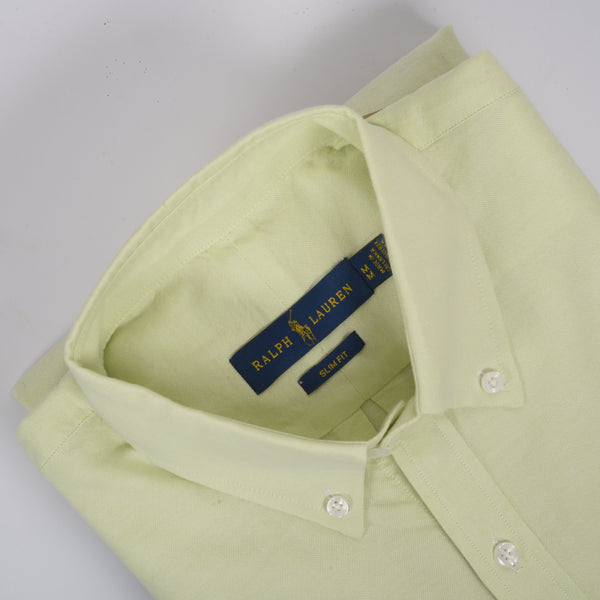 RL Apple Green Embroidered logo Oxford Shirt