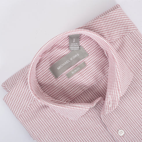 MK Red Micro Printed Shirt