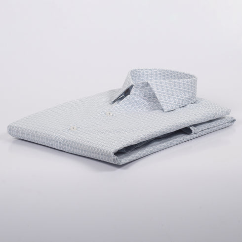 MK White & Slate Fern Printed Shirt