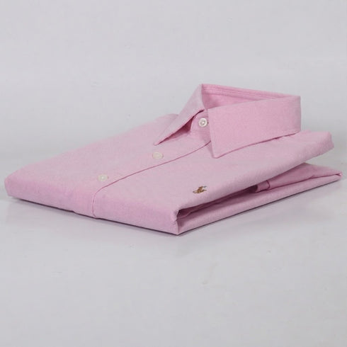 RL Pink embroidered logo Oxford Shirt