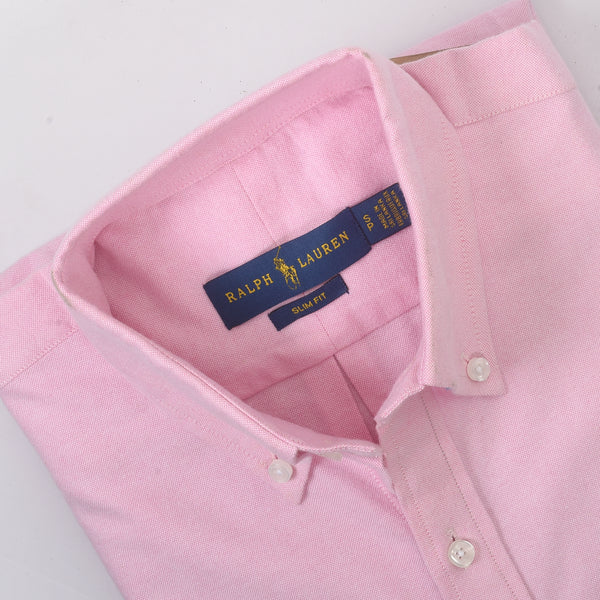 RL Pink embroidered logo Oxford Shirt