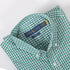 RL Green Mini Checkered embroidered logo Oxford Shirt
