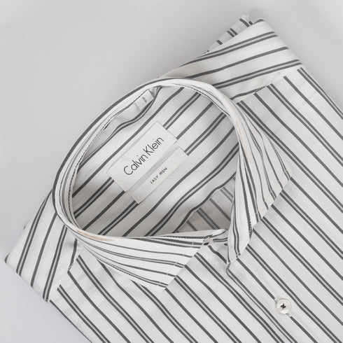 CK White with Black Stripes Shirt