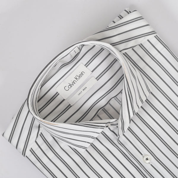 CK White with Black Stripes Shirt