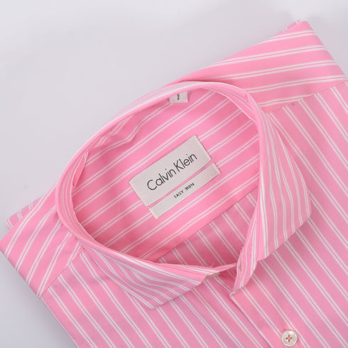 CK Pink with White Stripe Shirt