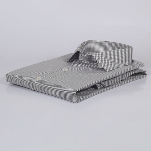 CK Light Grey Micr-Checkered Shirt