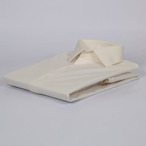 CK Cream Self-Textured Shirt