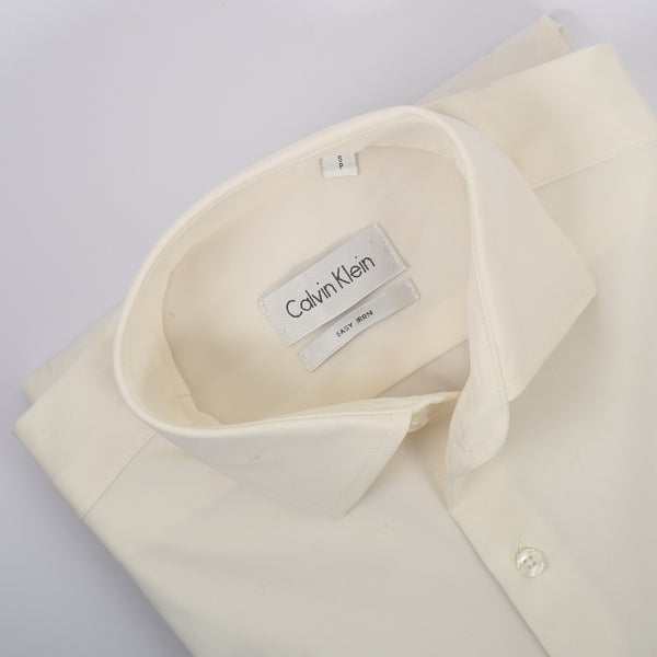 CK Cream Self-Textured Shirt
