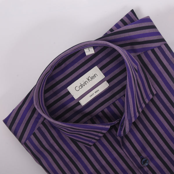 CK Purple and Black Stripped Shirt