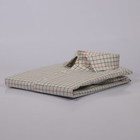 CK White Multi-Checkered Shirt