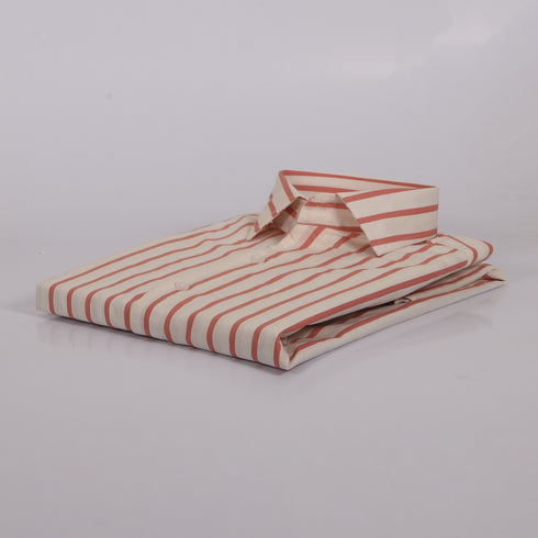 CK Polite Pink with Red Bricks Stripped Shirt