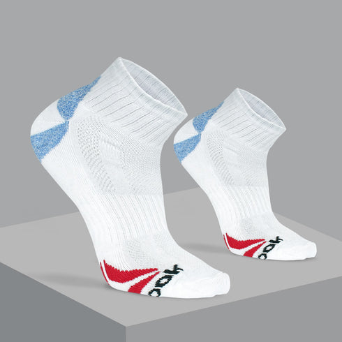 Reebok Ankle Socks Pack of 3 White & Blue
