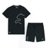 PMA Black Shorts Summer Tracksuit