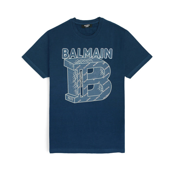 B.L.M.N Blue Premium Printed T-Shirt