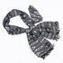 BALMAIN Black & White Silk Premium Scarf (12)