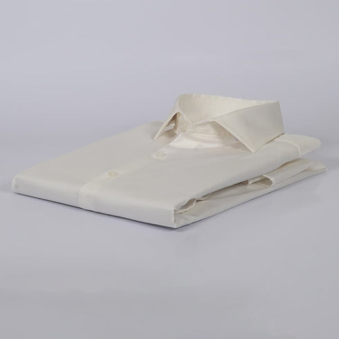 CK Pearl White Self-Textured Shirt