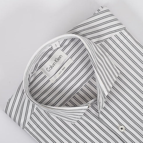 CK White with Black Duo line Shirt