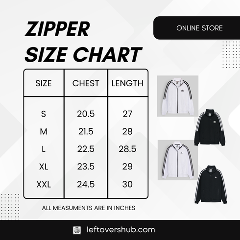ADS White Zipper