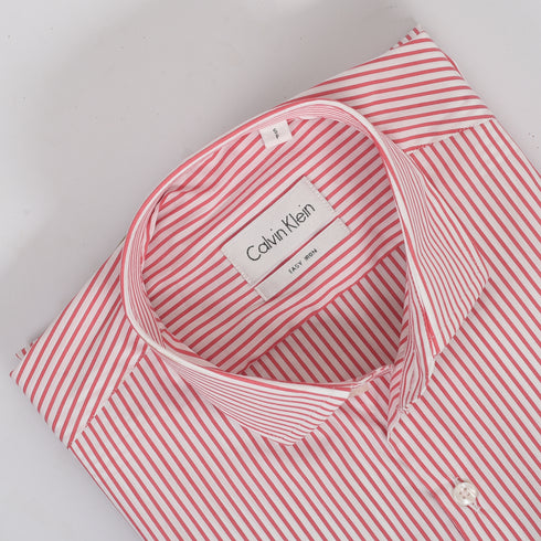 CK White & Red Stripped Shirt