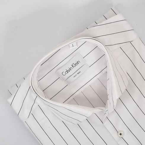 CK White with Black line shirt