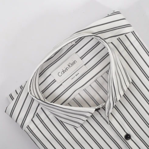 CK White with Black Stripes Shirt