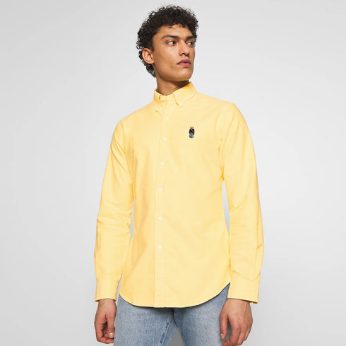 RL Yellow Bear Embroidered Logo Oxford Shirt