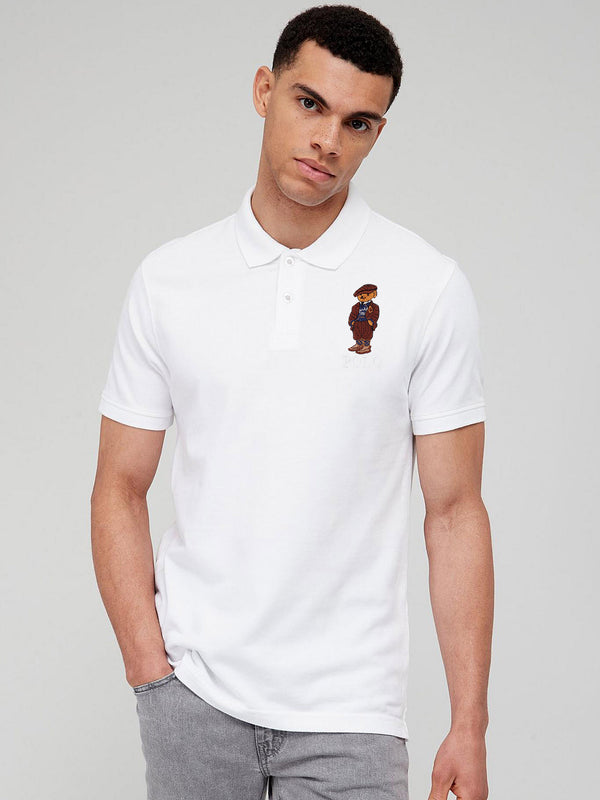RL Bear White Polo Shirt
