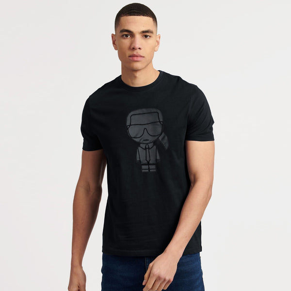 KARL Black Leather T-Shirt