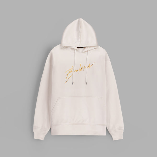 Balmain Off-White Golden S Hoodie