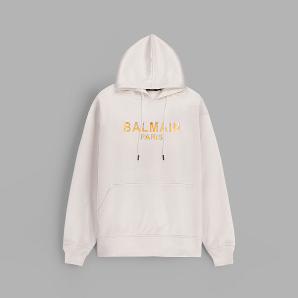 Balmain Basic Off-White Hoodie