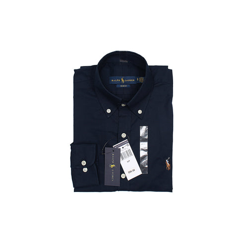 RL Navy embroidered logo Oxford Shirt