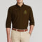 RL N Brown embroidered logo Casual Shirt