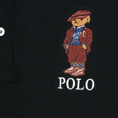 RL Bear Black Polo Shirt