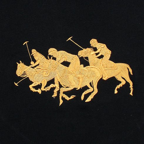 RL Black Triple Pony Premium Winter Tracksuit