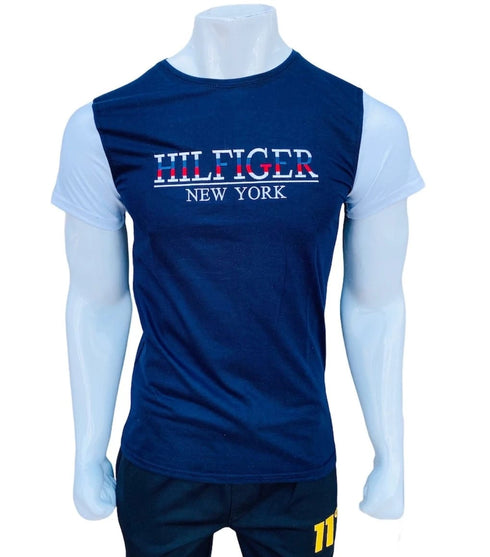 TM Blue Embroidered T-Shirt